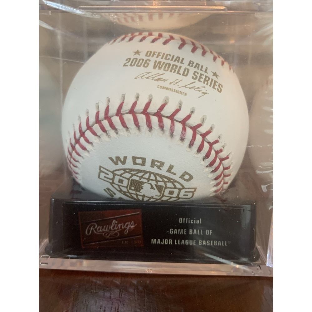 Brand New Official Rawlings 2006 World Series Baseball Sealed In Plastic Case